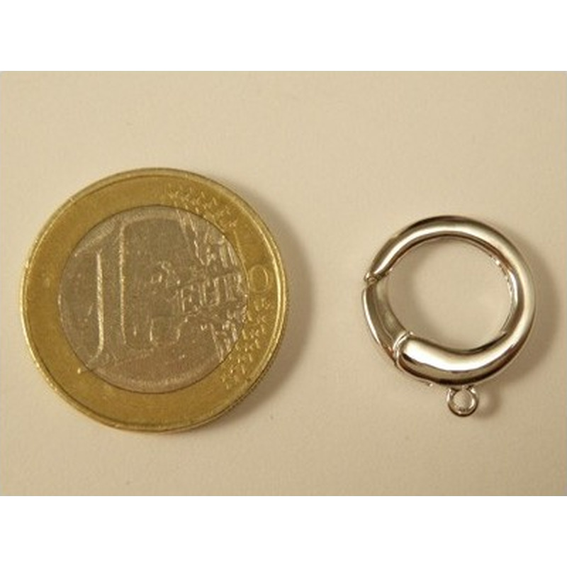 Schliesse 14mm, 925 Silber rhodiniert