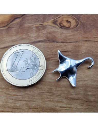 Manta Anhänger 19x22mm, 925 Silber