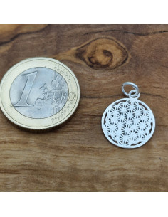 Blume des Lebens 15mm, 925 Silber 2
