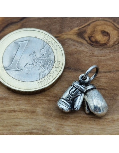 Charm Boxhandschuhe 18mm, 925 Silber 2