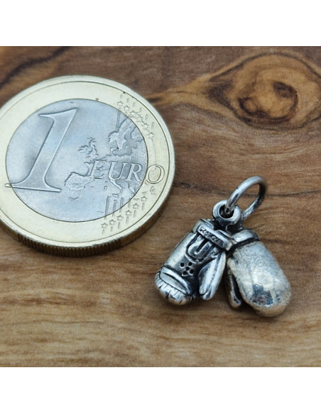 Charm Boxhandschuhe 18mm, 925 Silber