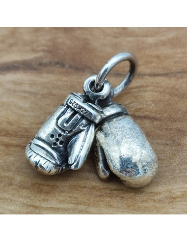 Charm Boxhandschuhe 18mm, 925 Silber
