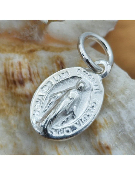 Charm Marienbild 18mm, 925 Silber