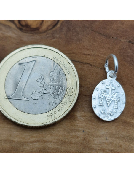 Charm Marienbild 18mm, 925 Silber