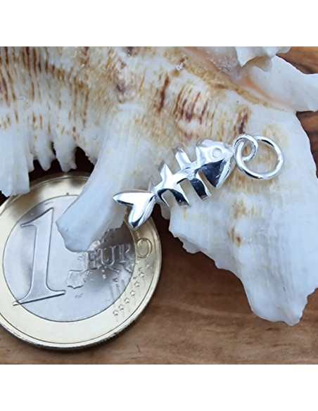Charm Fisch 21mm, 925 Silber