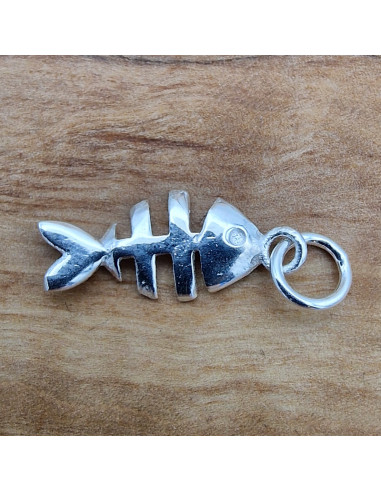 Charm Fisch aus 925 Silber, Silberanhänger