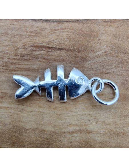 Charm Fisch aus 925 Silber, Silberanhänger