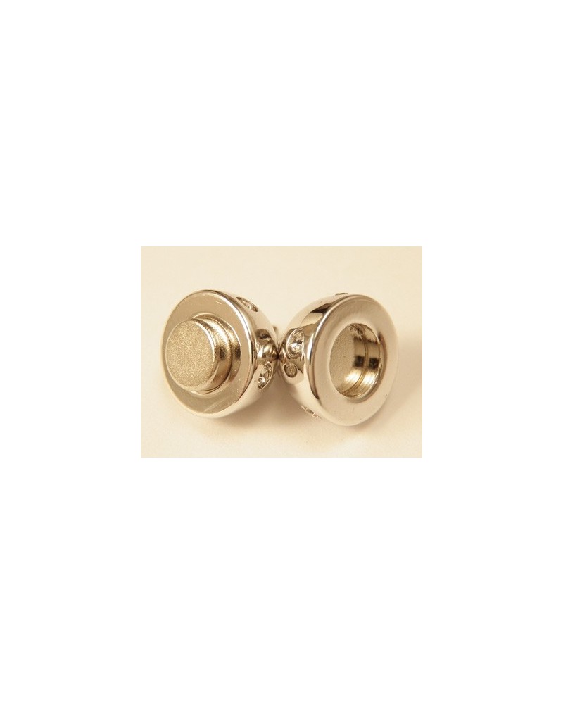 Magnetschliesse 9*15.5mm rhodiniert, Strass