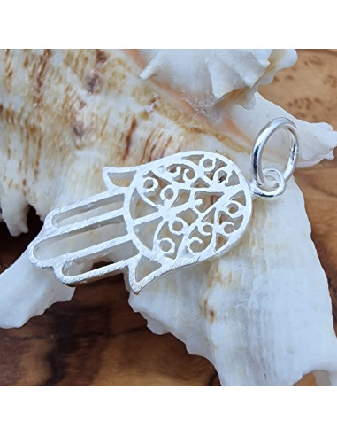 Charm Hamsa-Hand 28mm, 925 Silber