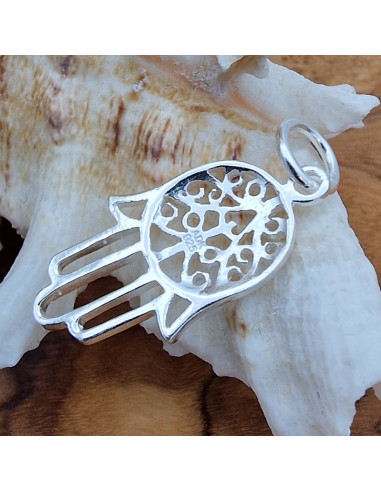 Charm Hamsa-Hand 28mm, 925 Silber