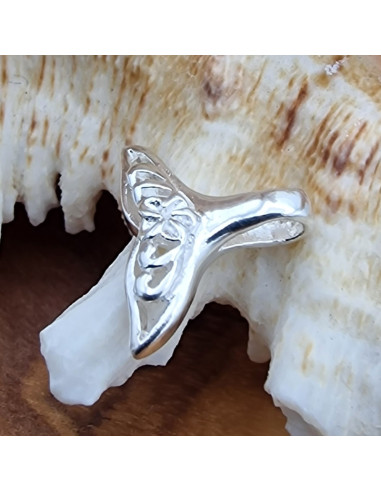 Charm Fischflosse 11x13mm, 925 Silber