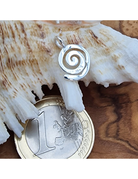 Charm Spirale 10x14mm, 925 Silber