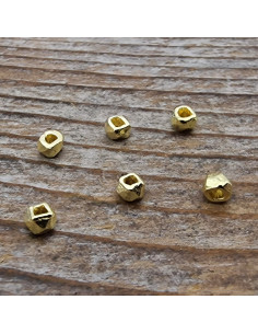 Zwischenteil, 3x2mm, 925 Silber vergoldet