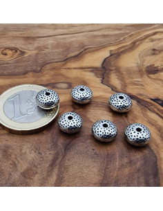 Zwischenteil Scheibe 8x5mm, Metall Antik 2