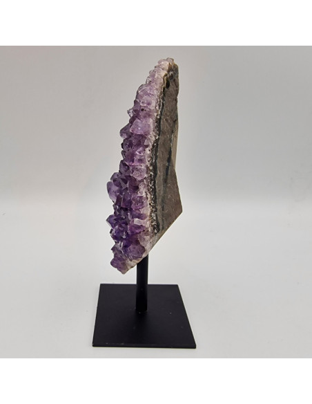 Amethyst auf Metallständer 14cm