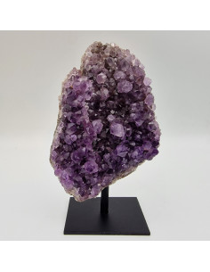 Amethyst auf Metallständer 14cm