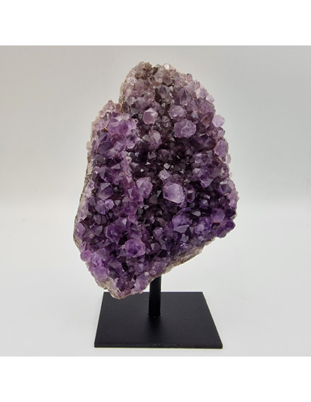 Amethyst auf Metallständer 14cm