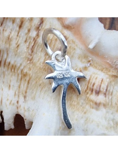 Charm Palme matt 19mm, 925 Silber