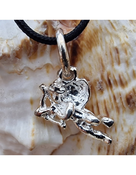 Charm Schutzengel 20mm, 925 Silber
