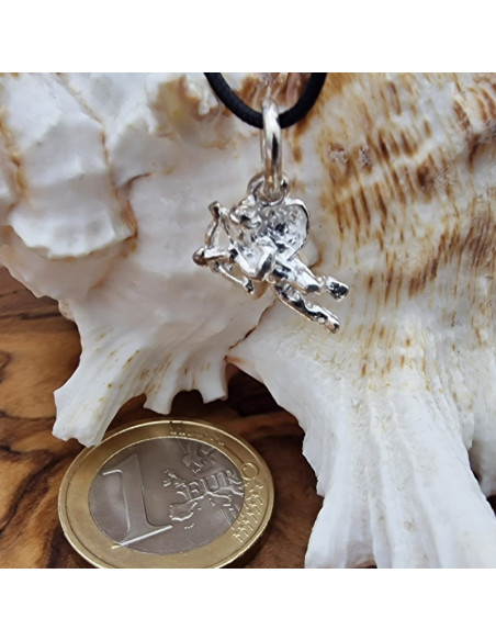 Charm Schutzengel 20mm, 925 Silber