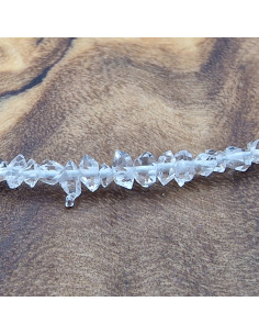 Herkhimer Diamantkette (Bergkristall) 2mm