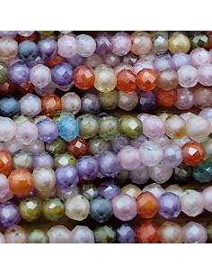 Zirkoniakette-stark funkelnd-facettiert 2mm