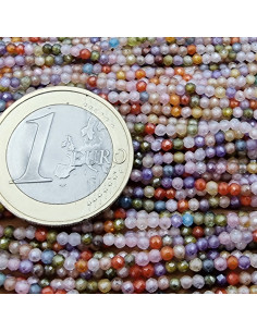 Zirkoniakette-stark funkelnd-facettiert 2mm 2