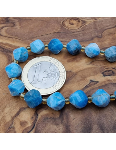 Apatitkette facettiert 8mm twist