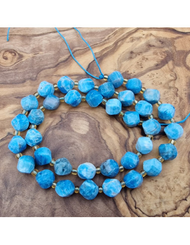 Apatitkette facettiert 8mm twist