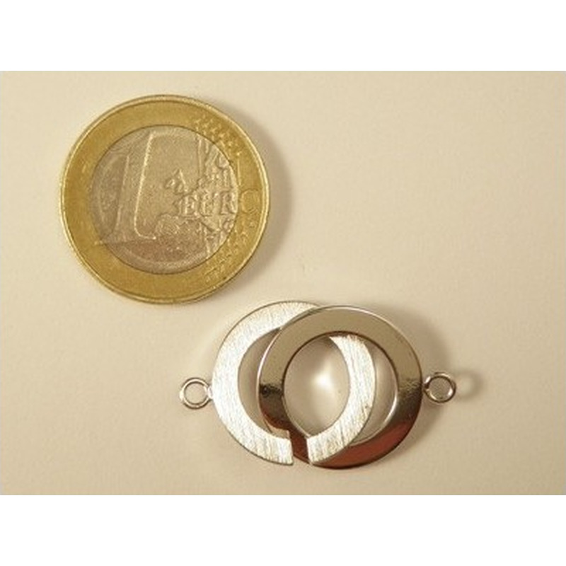 Schliesse 18mm Messing rhodiniert