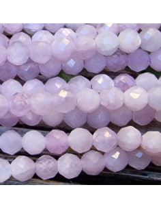 Kunzitkette facettiert 3mm