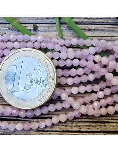Kunzitkette facettiert 3mm