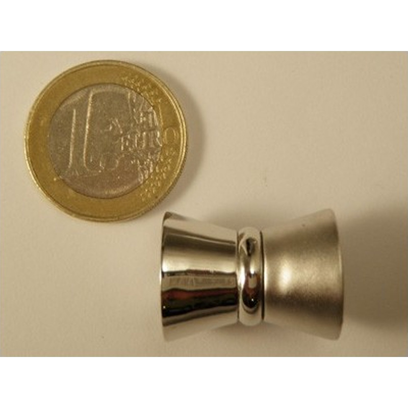 Magnetschliesse 16x22mm, 925 Silber rhodiniert