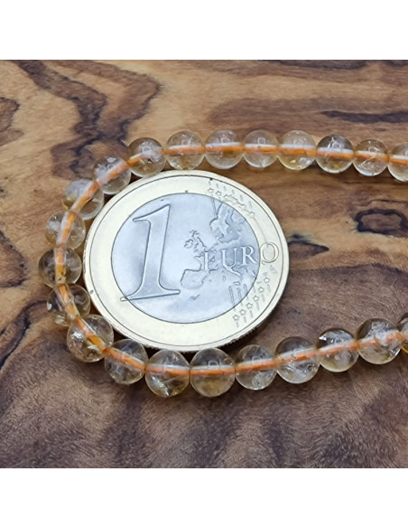 Zitrinkette (Citrin) 4mm