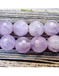 Lavendelamethystkette (Lavendelquarz) 8mm facettiert