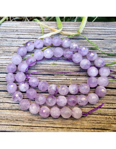 Lavendelamethystkette (Lavendelquarz) 8mm facettiert