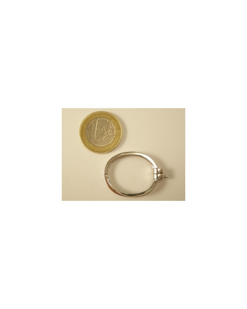 Magnetschliesse Kettenverkürzer 24x31mm, 925 Silber rhodiniert