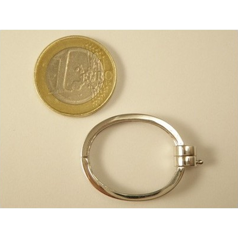 Magnetschliesse Kettenverkürzer 24x31mm, 925 Silber rhodiniert