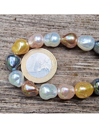 Shellperle Barock Multicolor 10mm