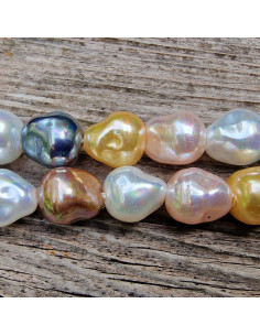 Shellperle Barock Multicolor 10mm