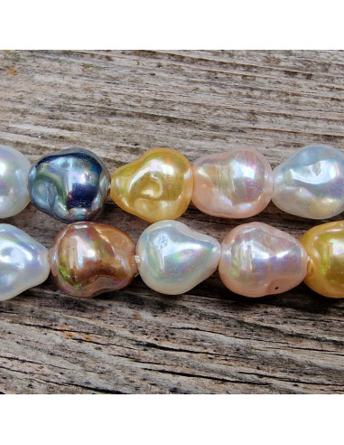 Shellperle Barock Multicolor 10mm