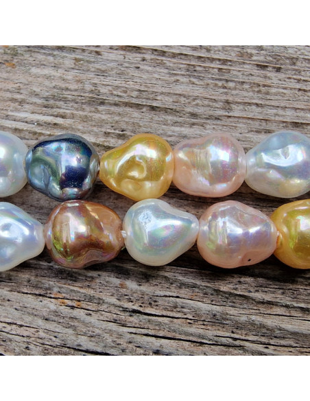 Shellperle Barock Multicolor 10mm