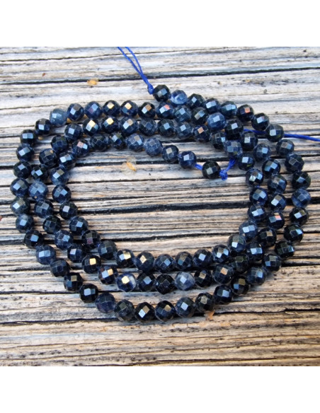 Saphirkette (Safir) facettiert 4mm