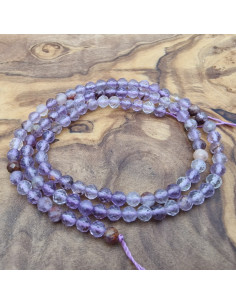 Purple Phantomquarzkette (Amethyst) facettiert 4mm 2