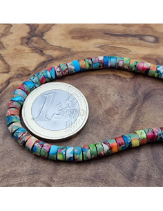 Imperial Jaspis Kette 4x2mm 2