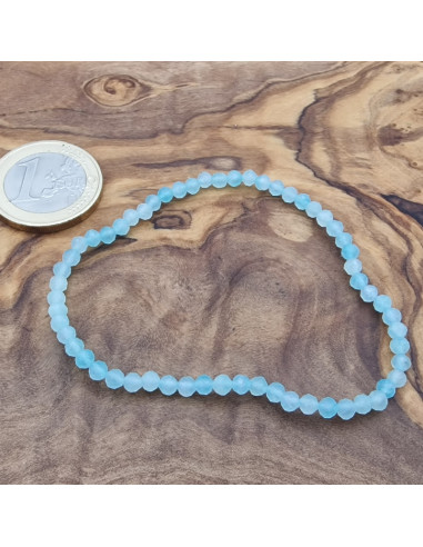 Amazonit 3mm facettiert Armband