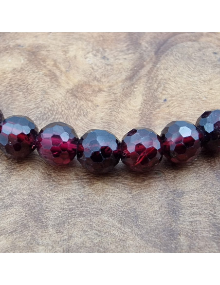 Granat 5mm Armband facettiert