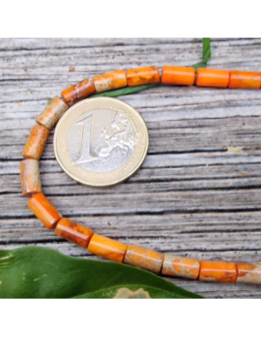 Imperial Jaspis Kette 4x13mm