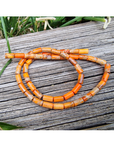 Imperial Jaspis Kette 4x13mm