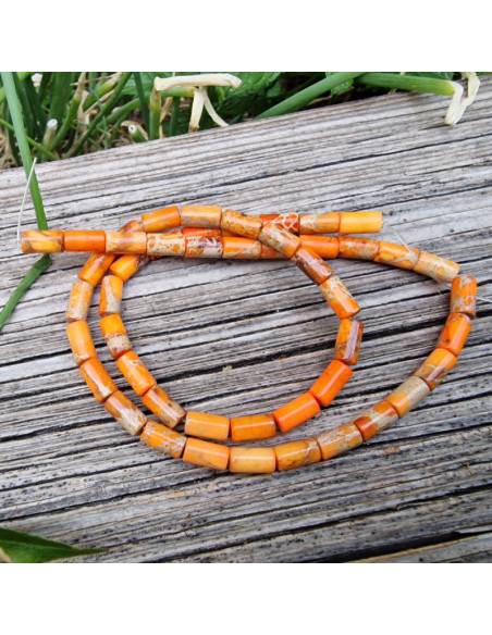 Imperial Jaspis Kette 4x13mm